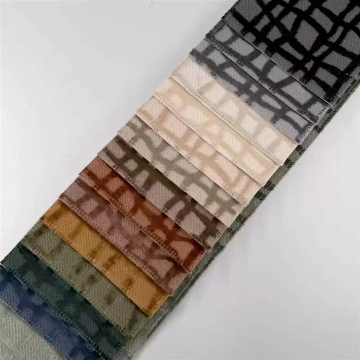 Knitted Jacquard Irregular Check Chenille factory