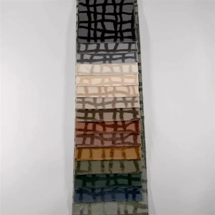 Knitted Jacquard Irregular Check Chenille suppliers