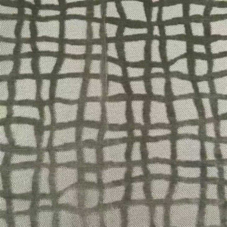 Knitted Jacquard Irregular Check Chenille