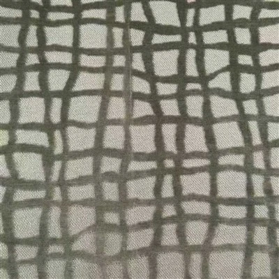 Knitted Jacquard Irregular Check Chenille