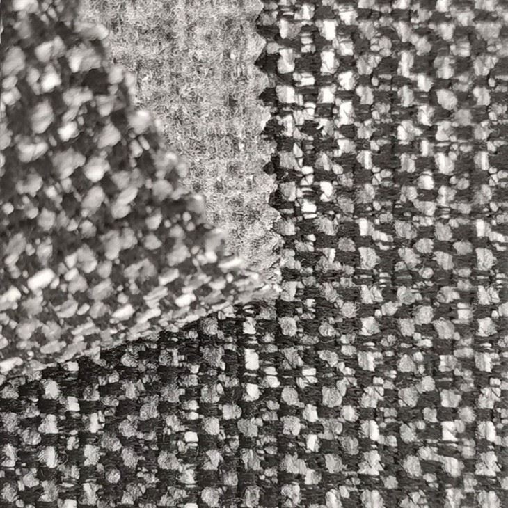 Three-Tone Woven Polyester Linen Coated Upholstery Fabric price