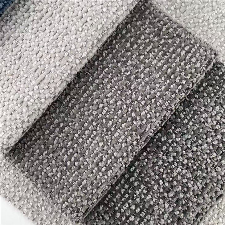 Two-Tone Woven Linen-Look Upholstery Fabric (JCAG057) high quality